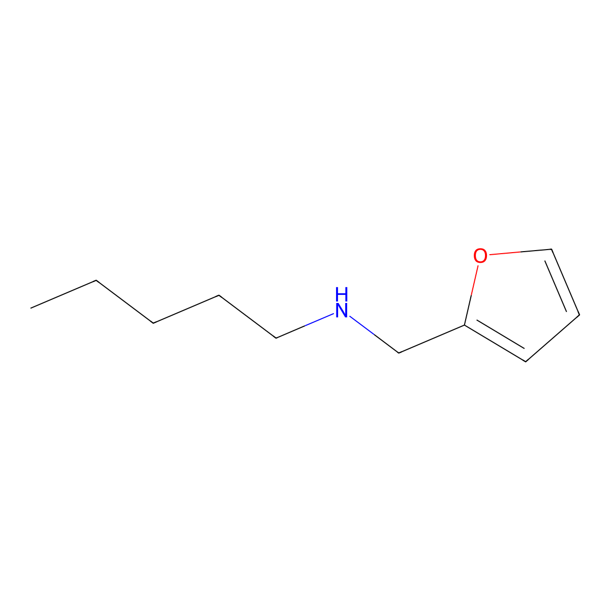 (Furan-2-ylmethyl)(pentyl)amine molecular structure, CAS 117378-06-0