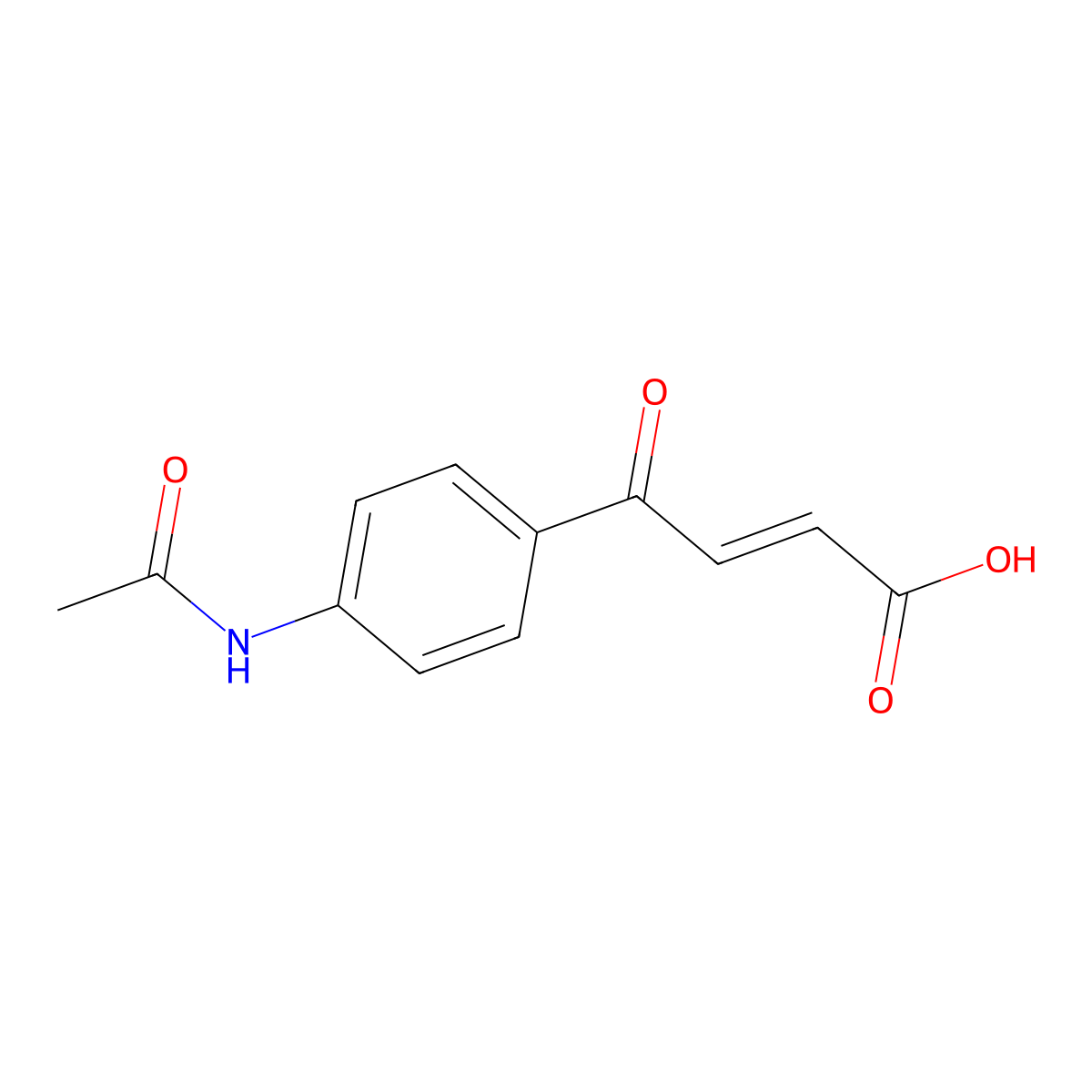 (2E)-4-[4-(Acetylamino)phenyl]-4-oxo-2-butenoic acid molecular structure, CAS 117379-75-6