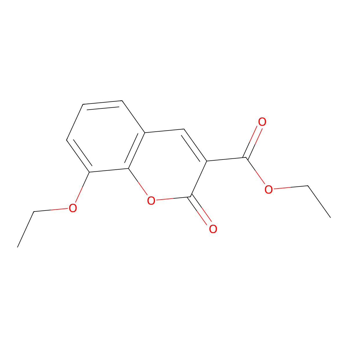 ethyl 8-ethoxy-2-oxo-2H-chromene-3-carboxylate molecular structure, CAS 117382-66-8