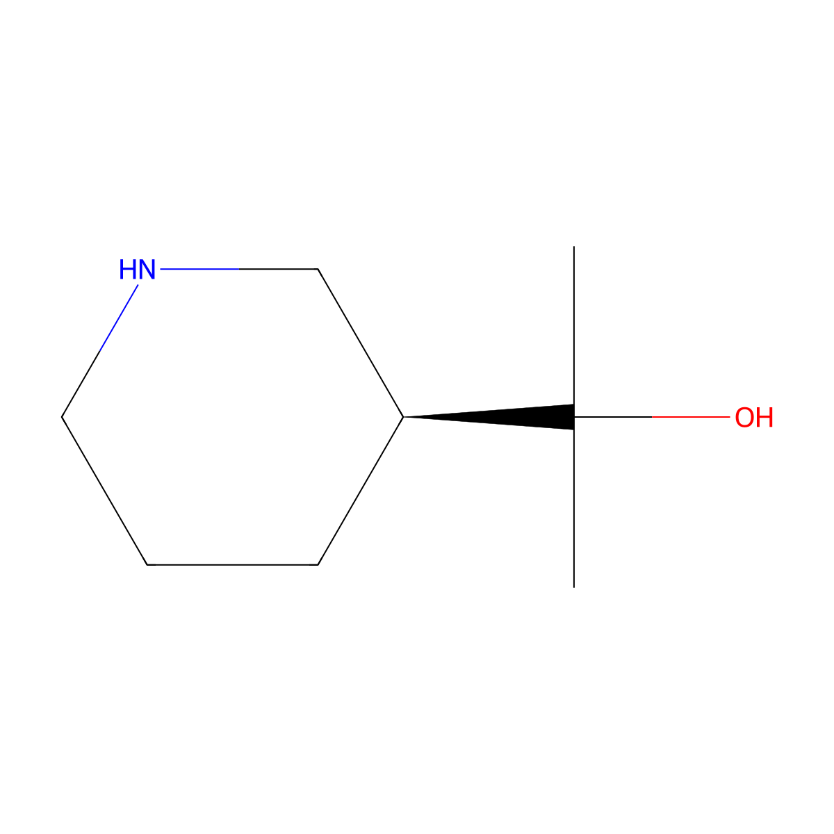 (S)-2-(piperidin-3-yl)propan-2-ol molecular structure, CAS 1173880-33-5
