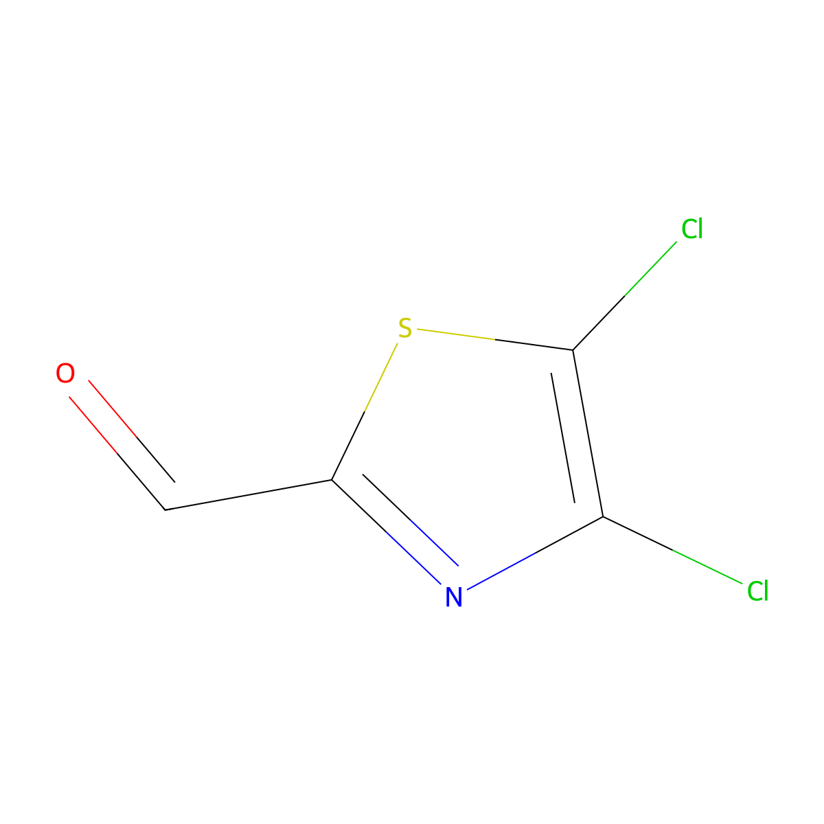 4,5-Dichloro-1,3-thiazole-2-carbaldehyde molecular structure, CAS 1173897-83-0
