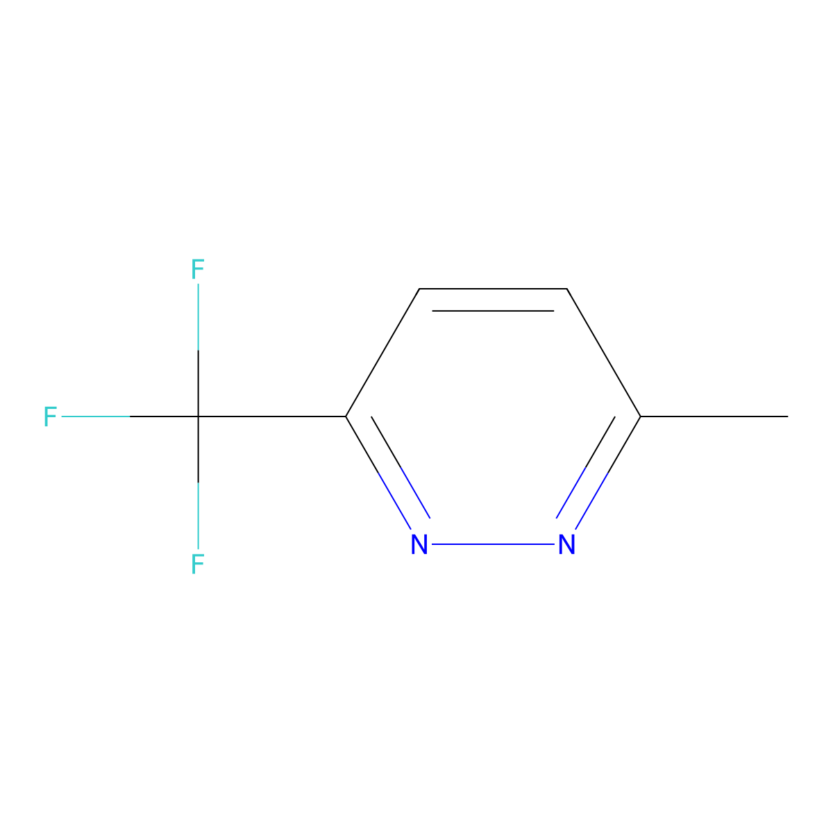3-Methyl-6-(trifluoromethyl)pyridazine molecular structure, CAS 1173897-84-1
