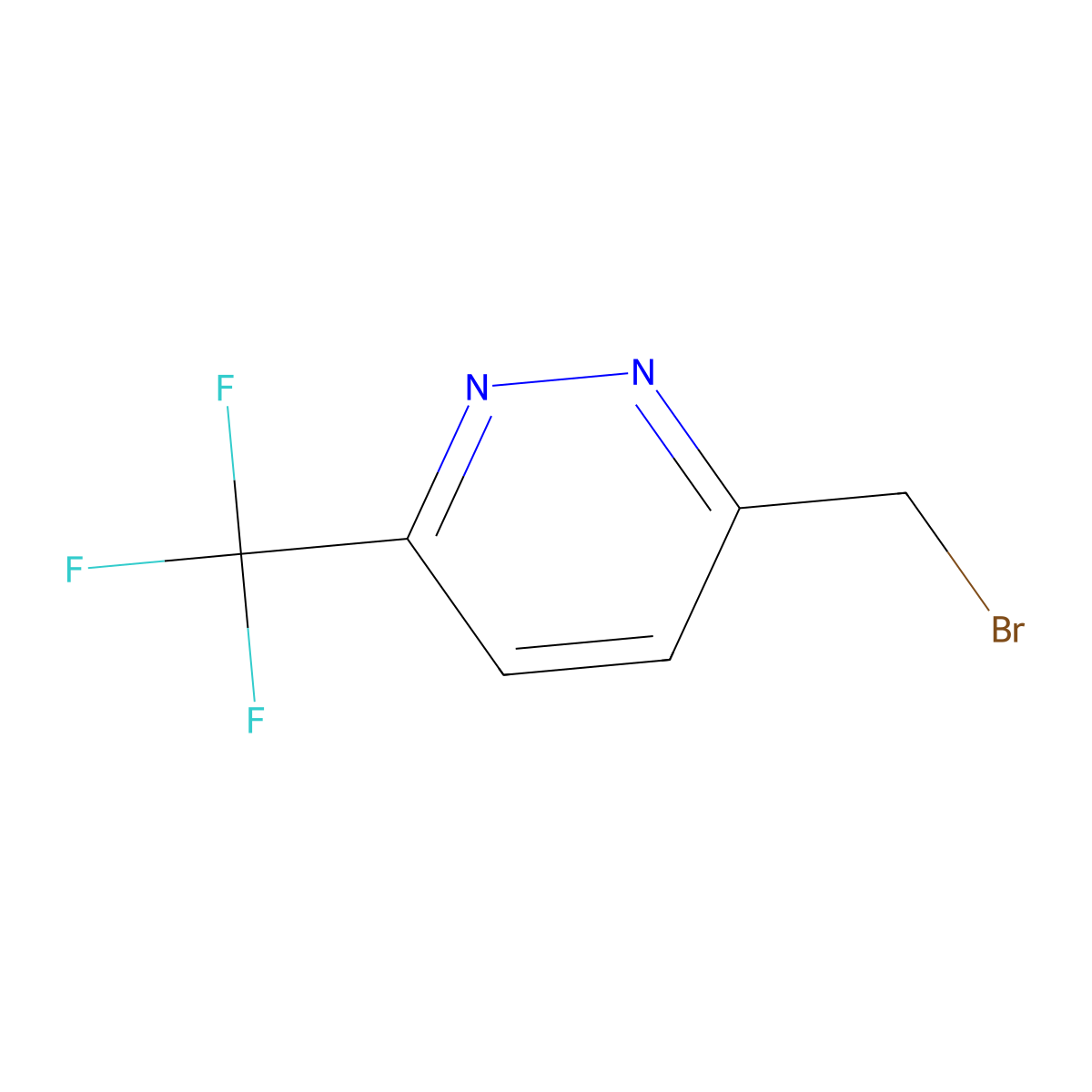 3-(Bromomethyl)-6-(trifluoromethyl)pyridazine molecular structure, CAS 1173897-85-2