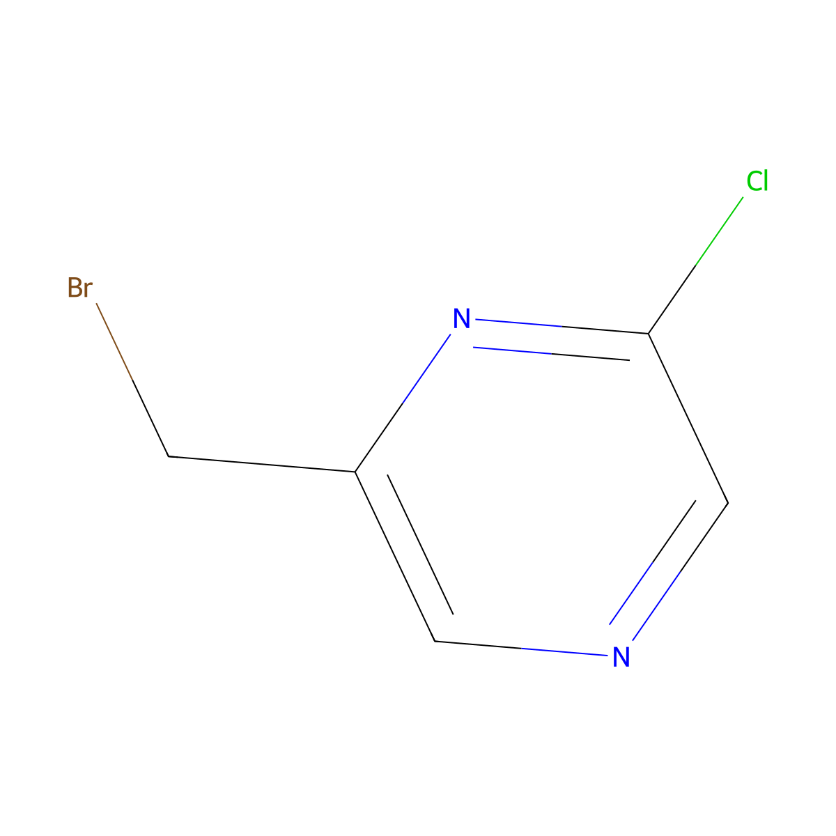 2-(Bromomethyl)-6-chloropyrazine molecular structure, CAS 1173897-88-5