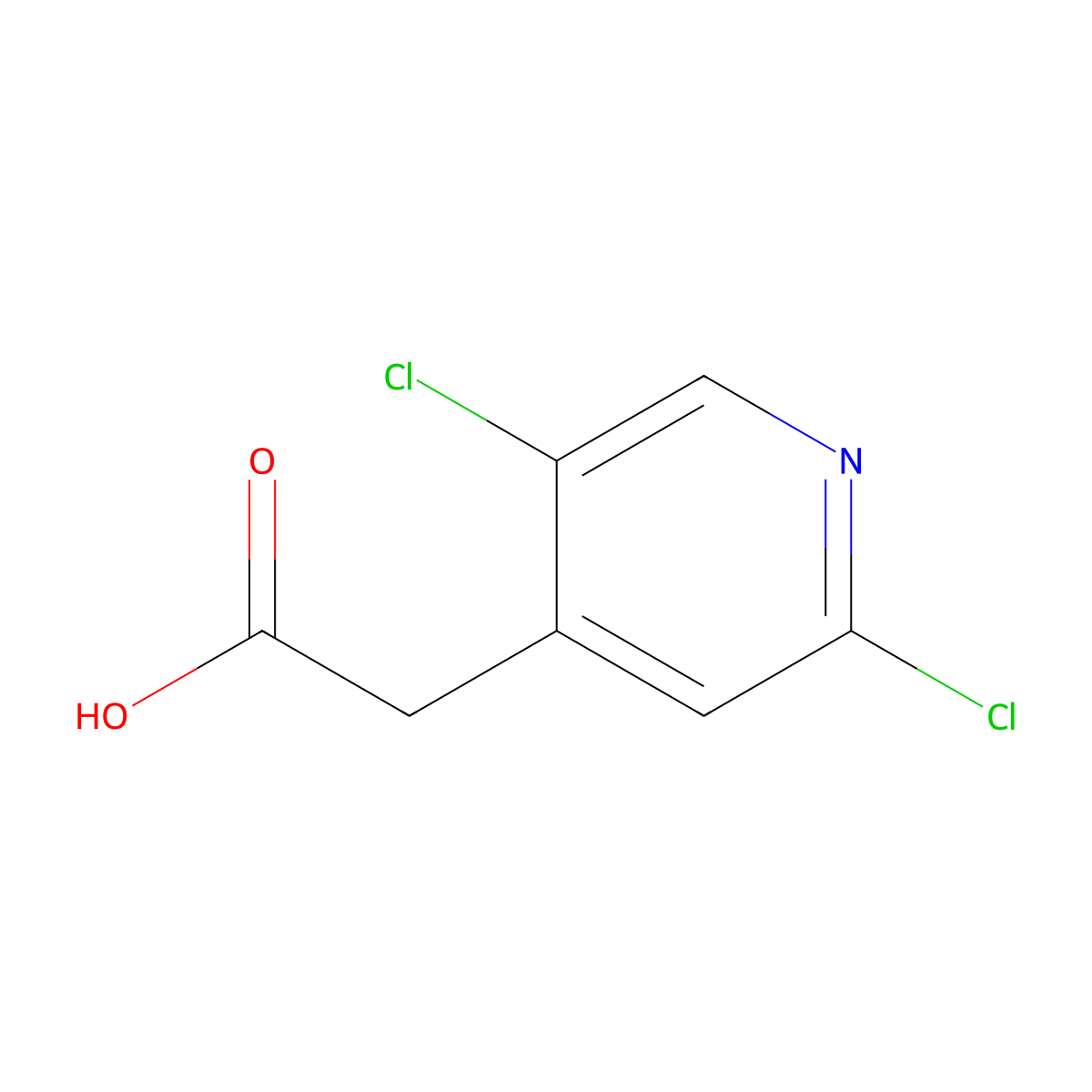 2-(2,5-Dichloropyridin-4-yl)acetic acid molecular structure, CAS 1173917-27-5