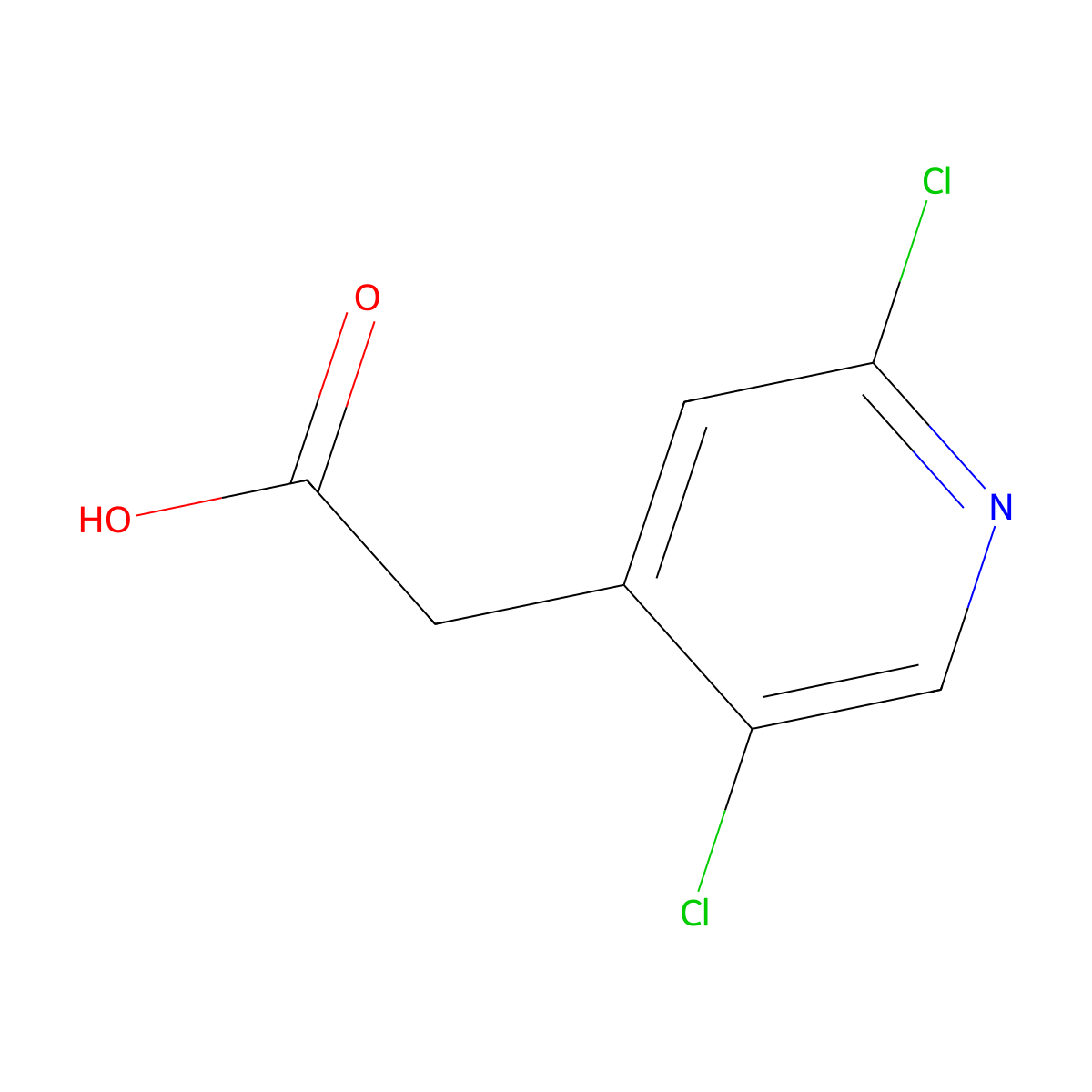 2-(2,5-Dichloropyridin-4-yl)acetic acid molecular structure, CAS 1173917-27-5