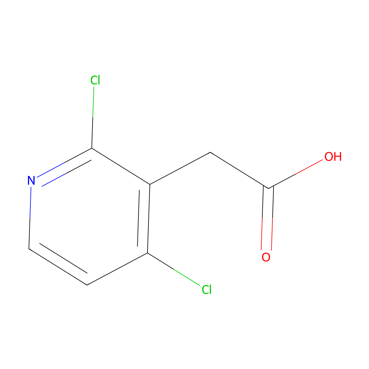 2-(2,4-Dichloropyridin-3-yl)acetic acid molecular structure, CAS 1173917-28-6