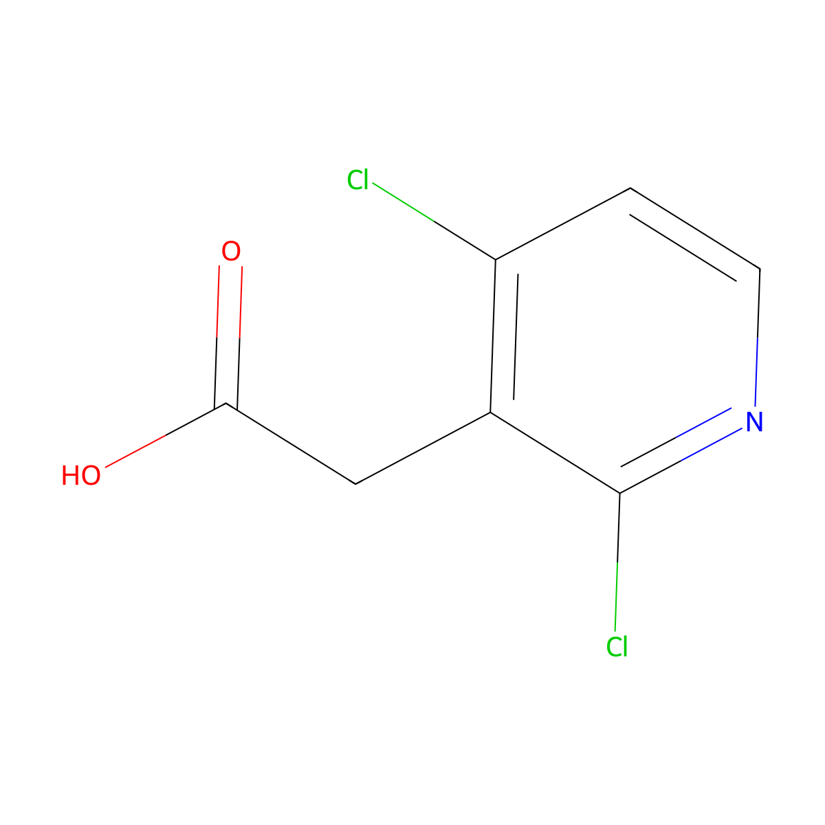 2-(2,4-Dichloropyridin-3-yl)acetic acid molecular structure, CAS 1173917-28-6