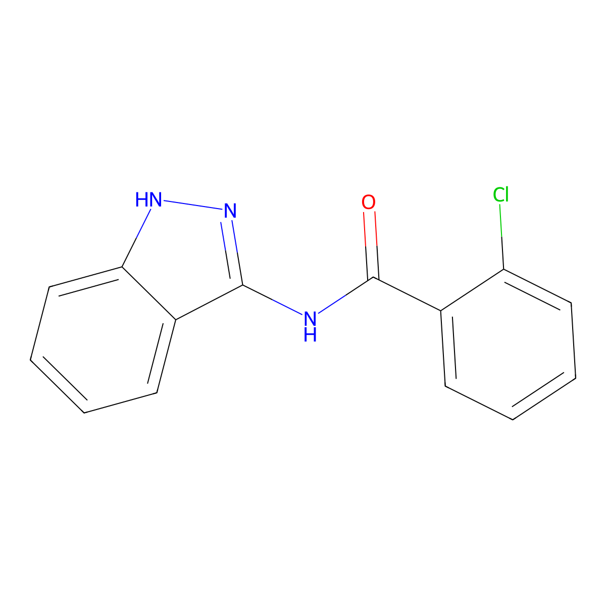 2-chloro-N-(1H-indazol-3-yl)benzamide molecular structure, CAS 1173928-72-7