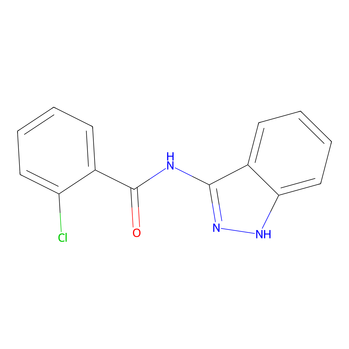 2-chloro-N-(1H-indazol-3-yl)benzamide molecular structure, CAS 1173928-72-7