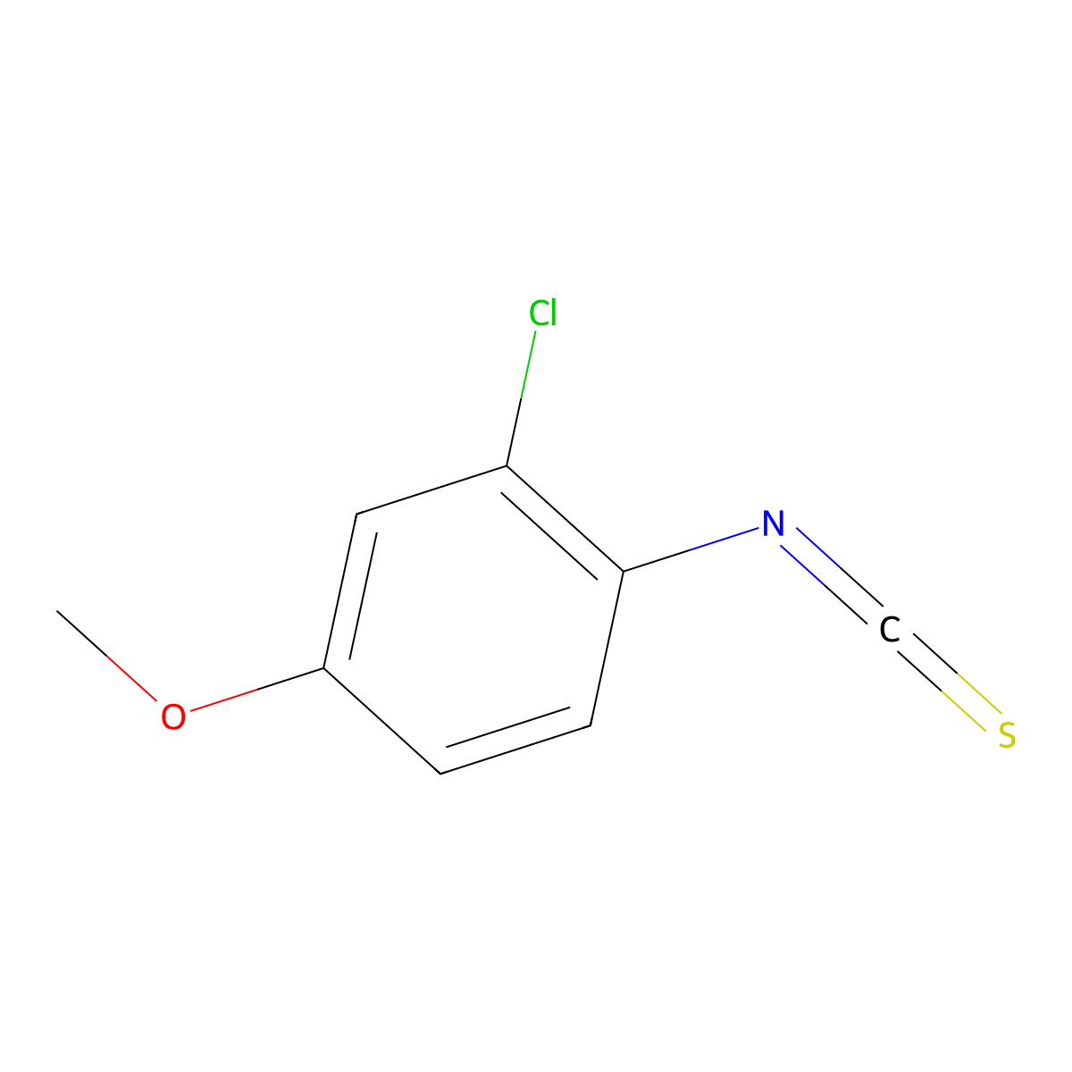 2-Chloro-1-isothiocyanato-4-methoxybenzene molecular structure, CAS 1173984-28-5