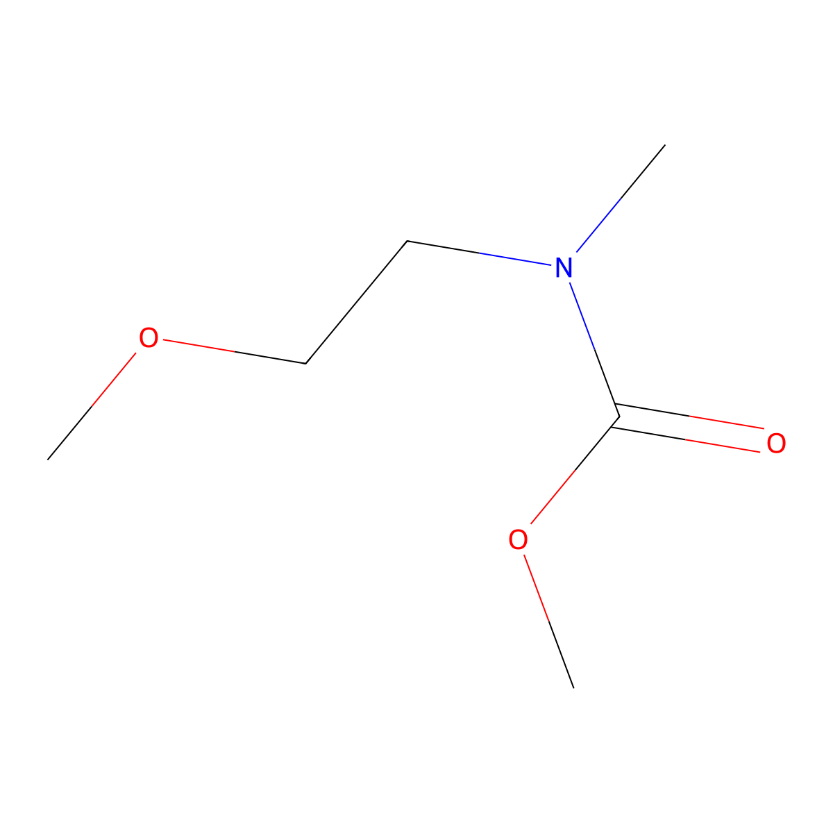 methyl N-(2-methoxyethyl)-N-methylcarbamate molecular structure, CAS 1173995-08-8