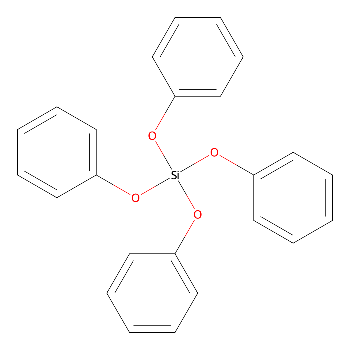 Tetraphenoxysilane molecular structure, CAS 1174-72-7