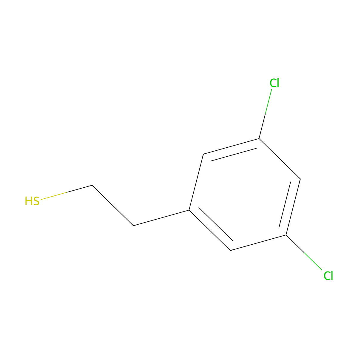 2-(3,5-Dichlorophenyl)ethanethiol molecular structure, CAS 1174005-49-2