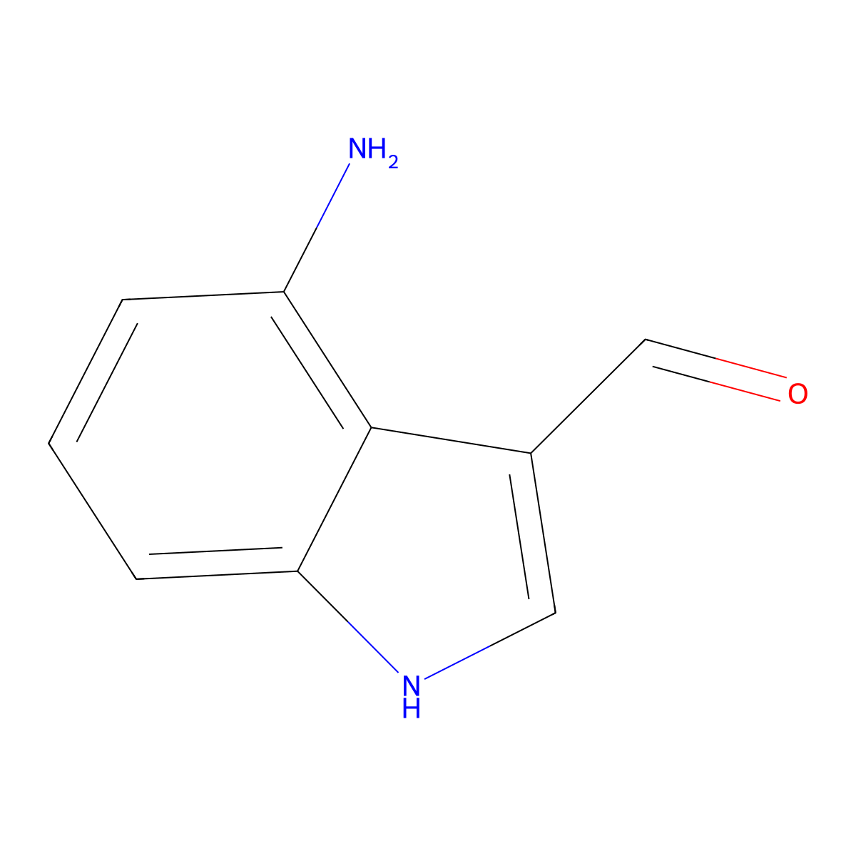 4-amino-1H-indole-3-carbaldehyde molecular structure, CAS 1174005-76-5