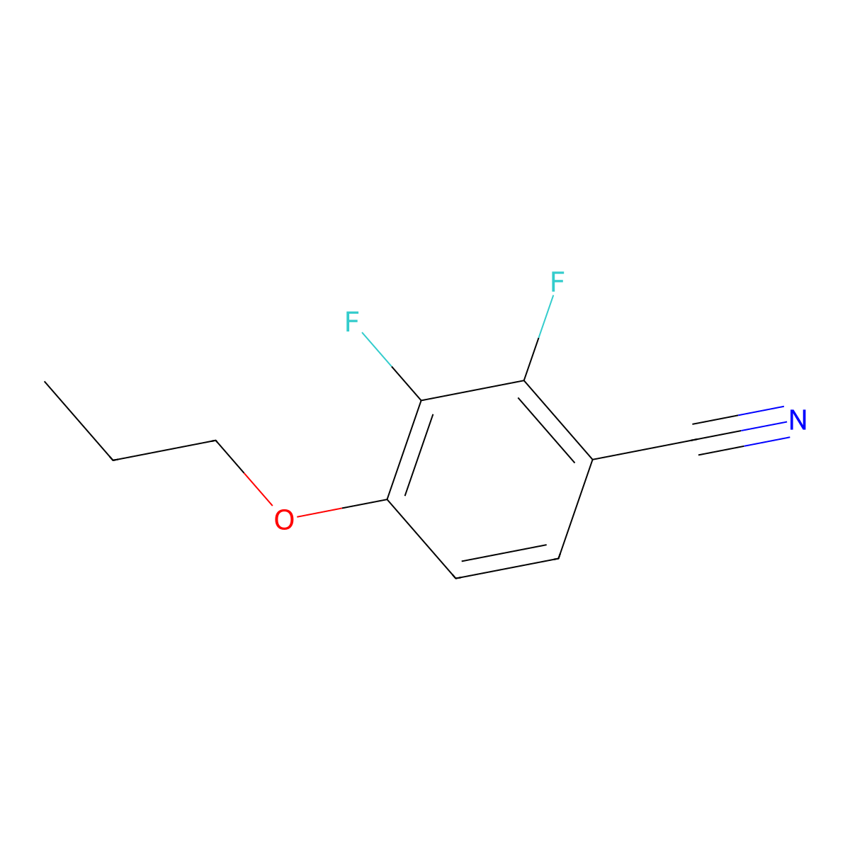 2,3-Difluoro-4-propoxybenzonitrile molecular structure, CAS 1174005-85-6