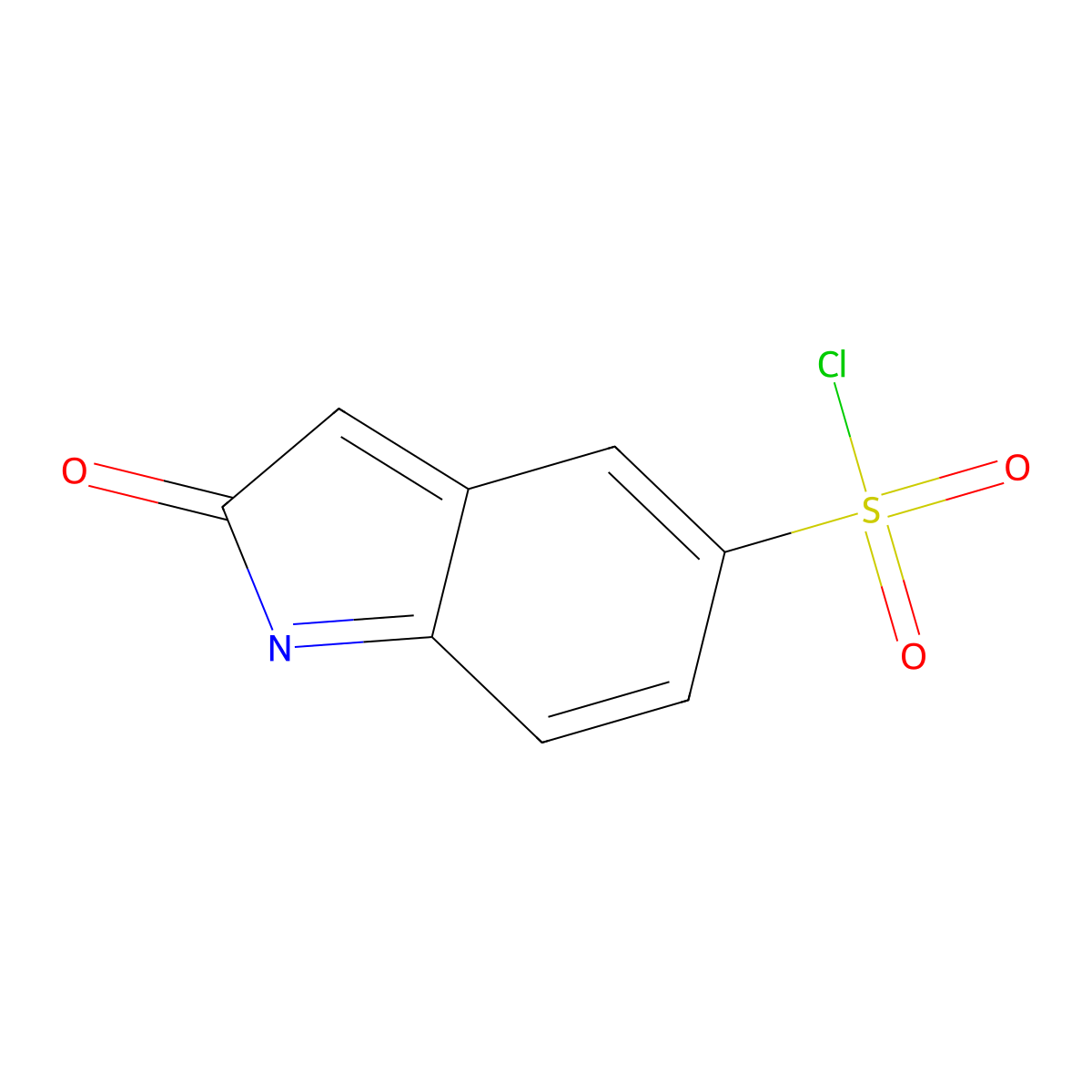2-Oxo-2H-indole-5-sulfonyl chloride molecular structure, CAS 1174006-95-1
