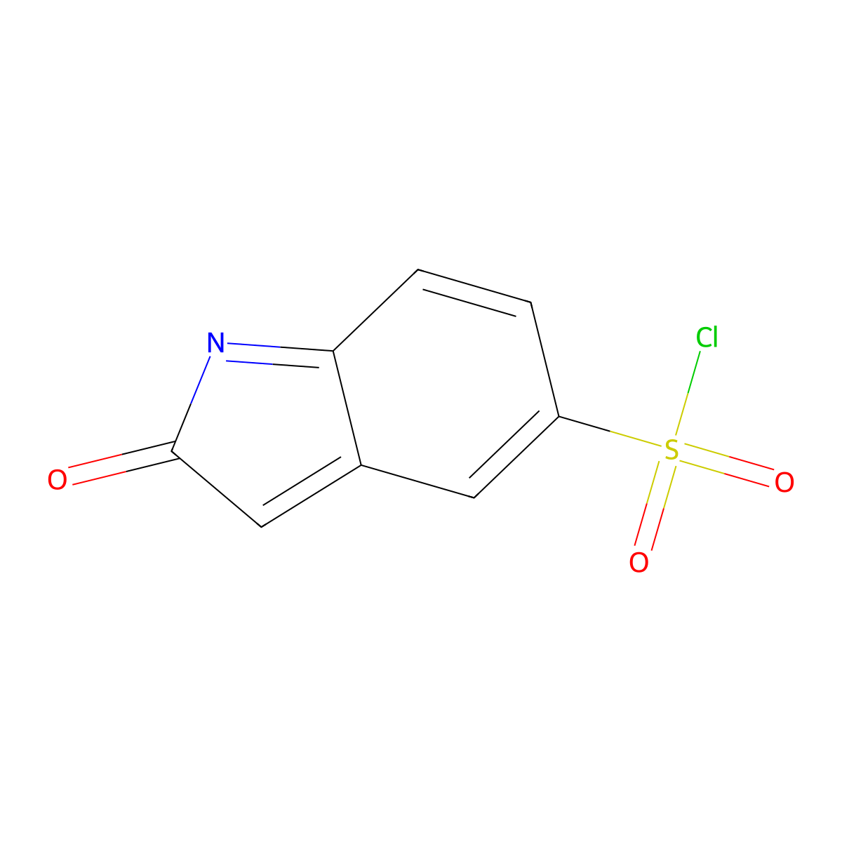 2-Oxo-2H-indole-5-sulfonyl chloride molecular structure, CAS 1174006-95-1