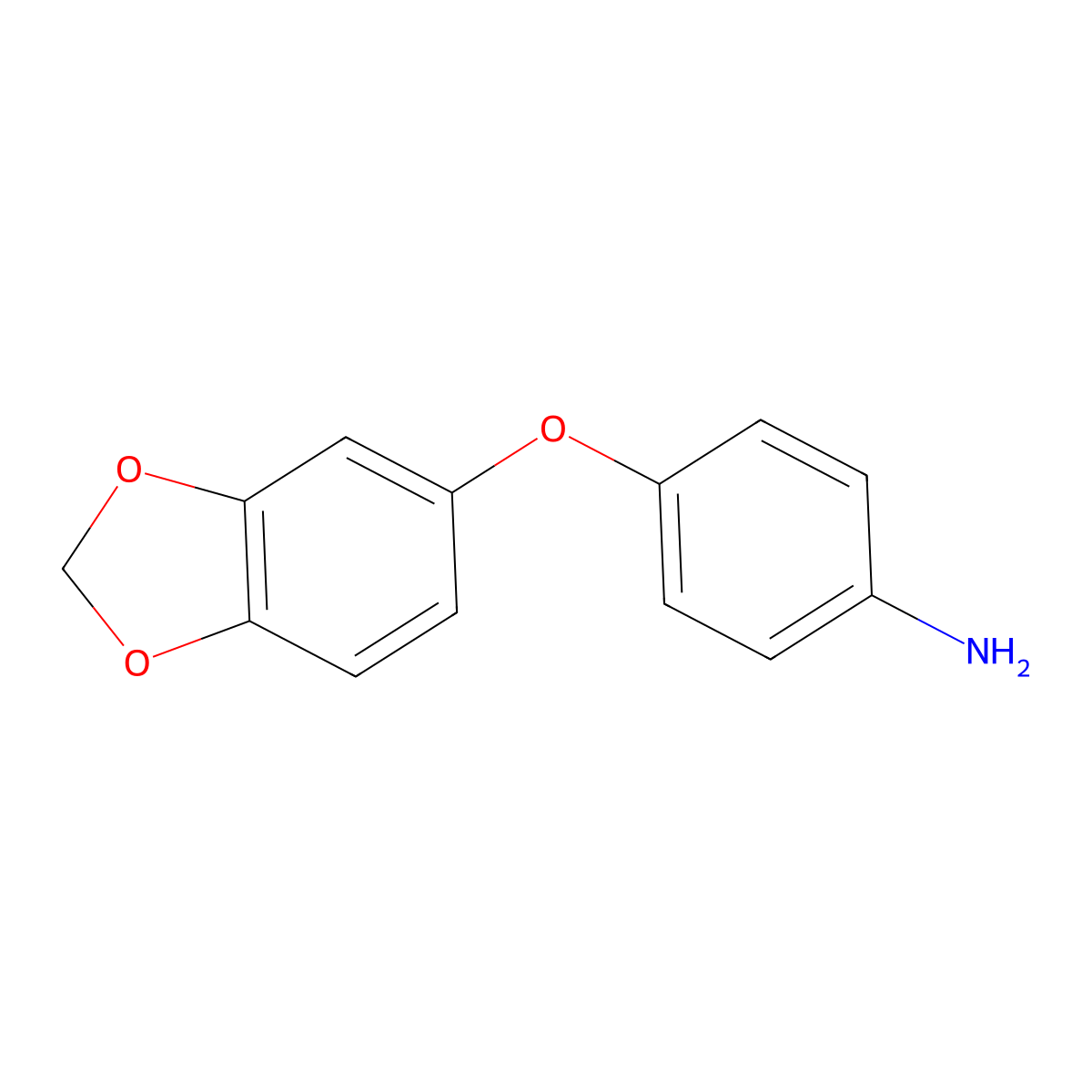 4-(Benzo[1,3]dioxol-5-yloxy)-phenylamine molecular structure, CAS 117401-33-9