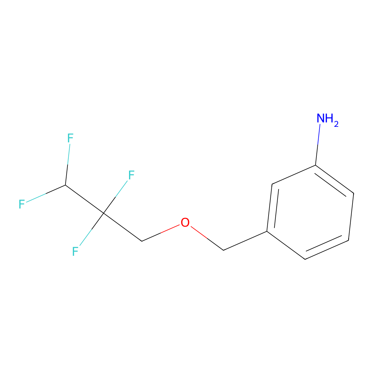 3-[(2,2,3,3-Tetrafluoropropoxy)methyl]aniline molecular structure, CAS 117401-79-3