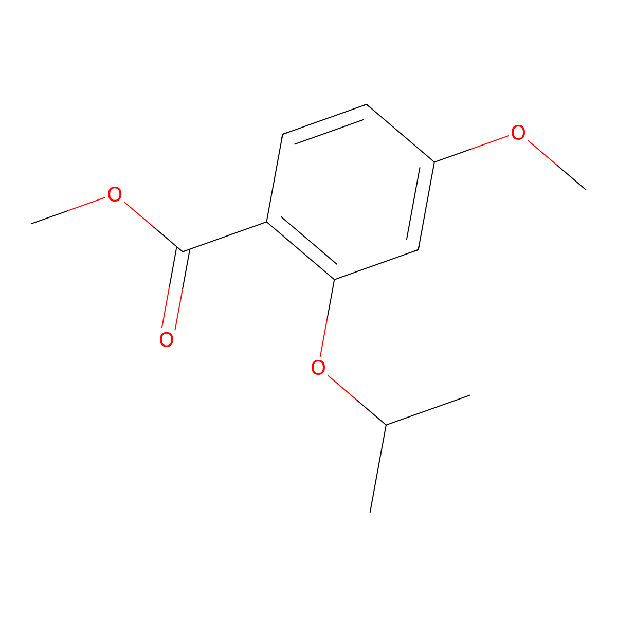 Methyl 2-isopropoxy-4-methoxybenzoate molecular structure, CAS 117401-87-3