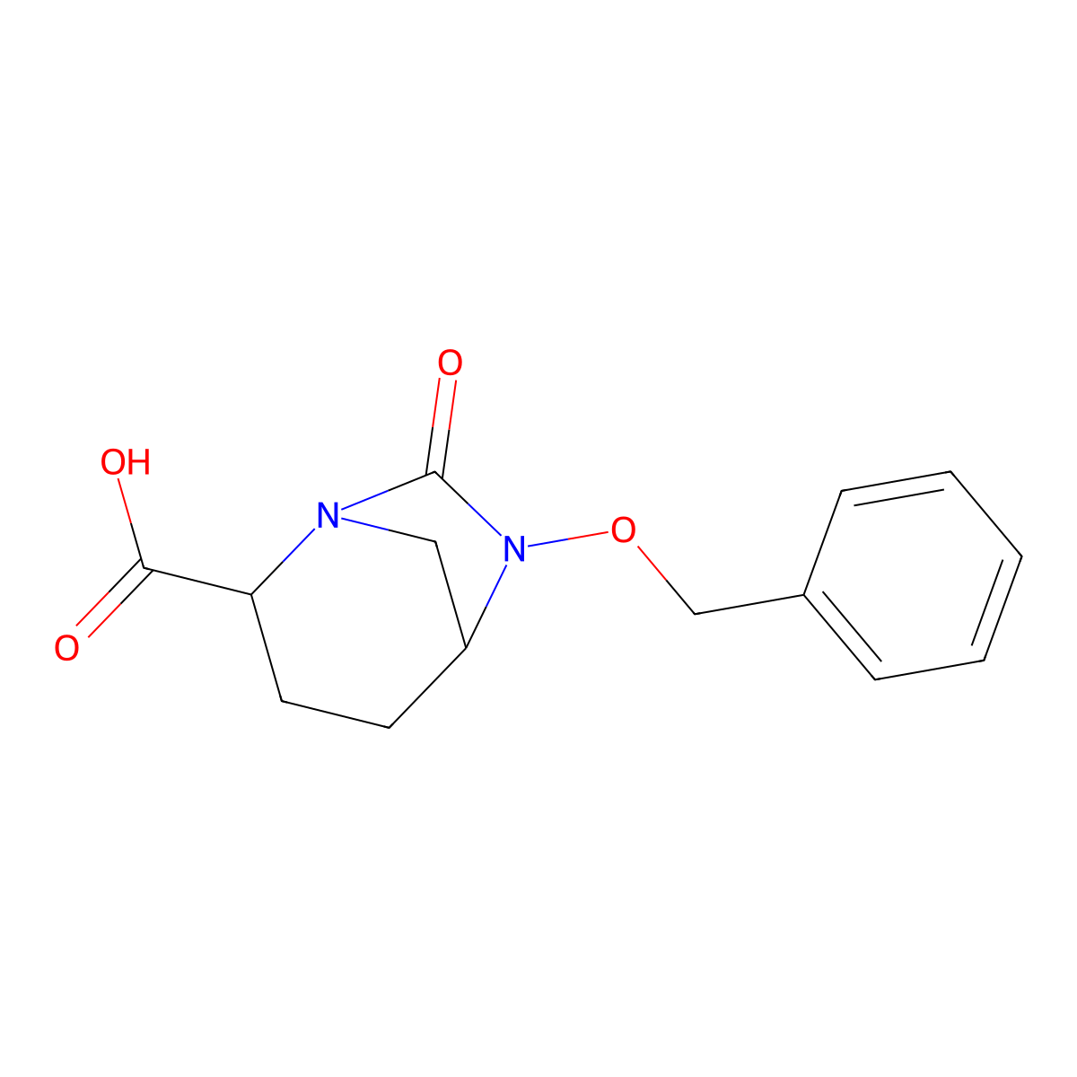(2S,5R)-6-(Benzyloxy)-7-oxo-1,6-diazabicyclo[3.2.1]octane-2-carboxylic acid molecular structure, CAS 1174020-25-7