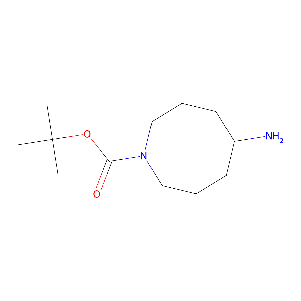 Tert-butyl 5-aminoazocane-1-carboxylate molecular structure, CAS 1174020-27-9