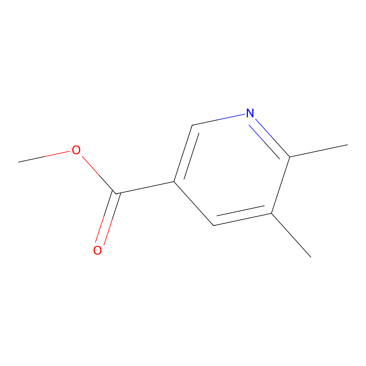 Methyl 5,6-dimethylnicotinate molecular structure, CAS 1174028-18-2