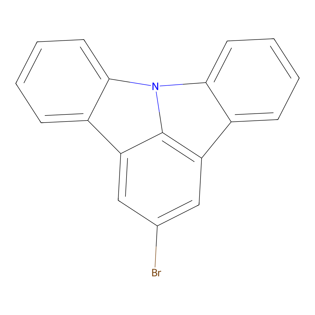 2-Bromoindolo[3,2,1-jk]carbazole molecular structure, CAS 1174032-81-5
