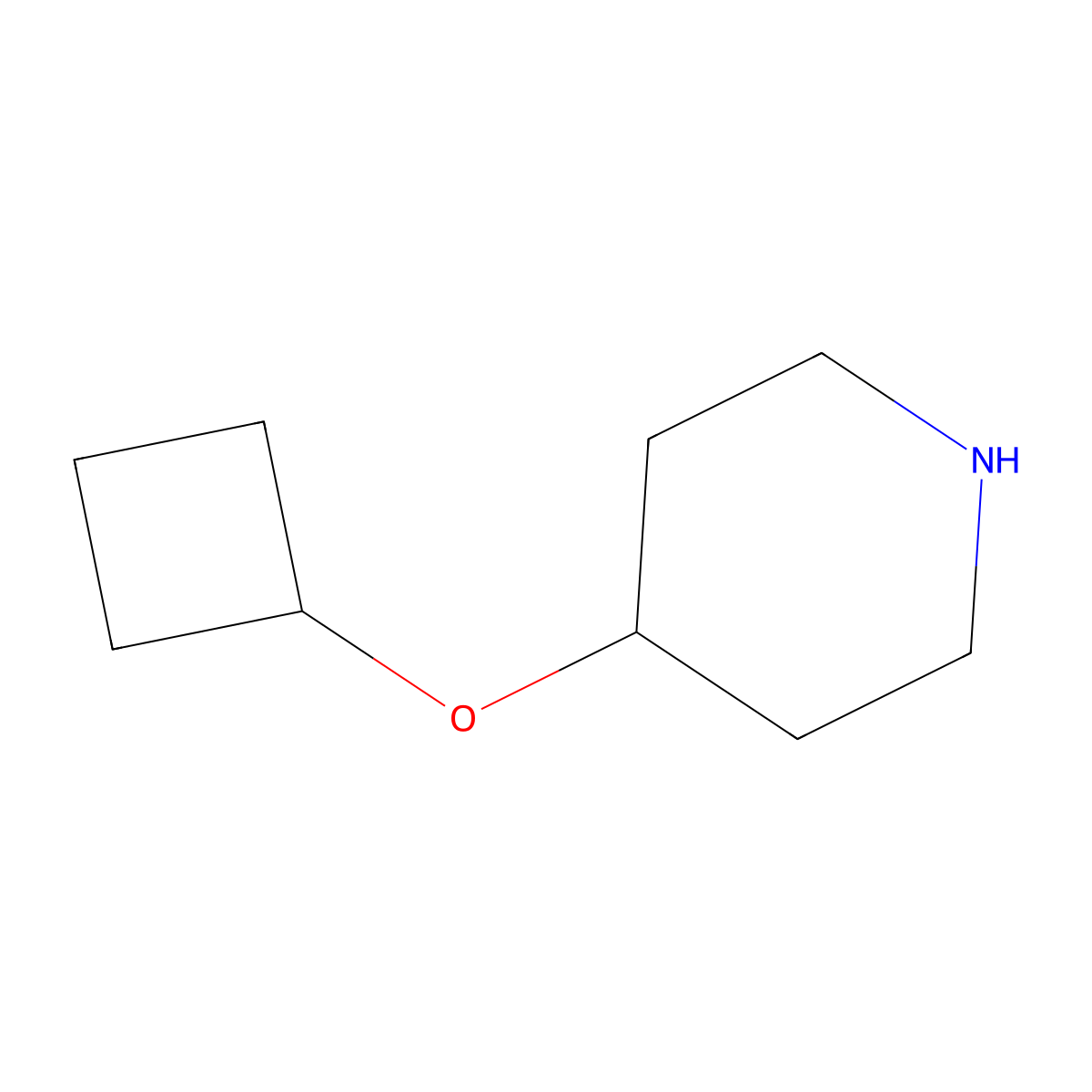 4-Cyclobutoxypiperidine molecular structure, CAS 1174044-16-6