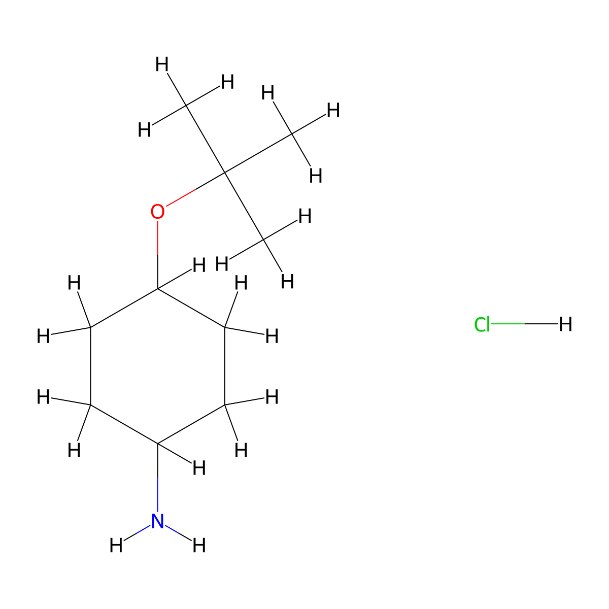 4-(tert-Butoxy)cyclohexanamine hydrochloride molecular structure, CAS 1174044-78-0