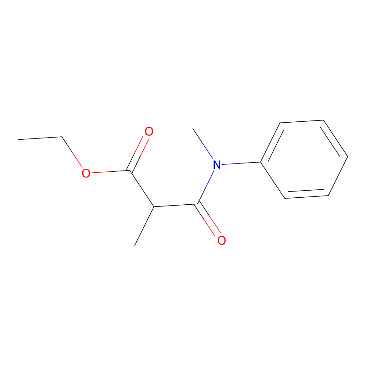 Ethyl 2-methyl-2-[methyl(phenyl)carbamoyl]acetate molecular structure, CAS 1174045-74-9