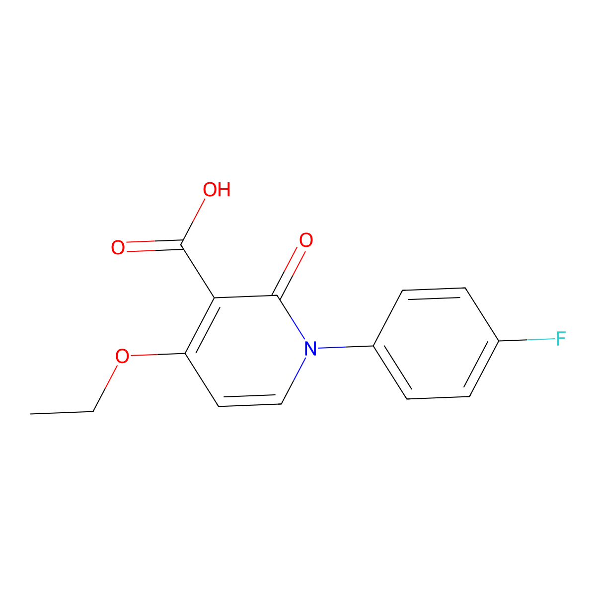 4-Ethoxy-1-(4-fluorophenyl)-2-oxo-1,2-dihydropyridine-3-carboxylic acid molecular structure, CAS 1174046-90-2