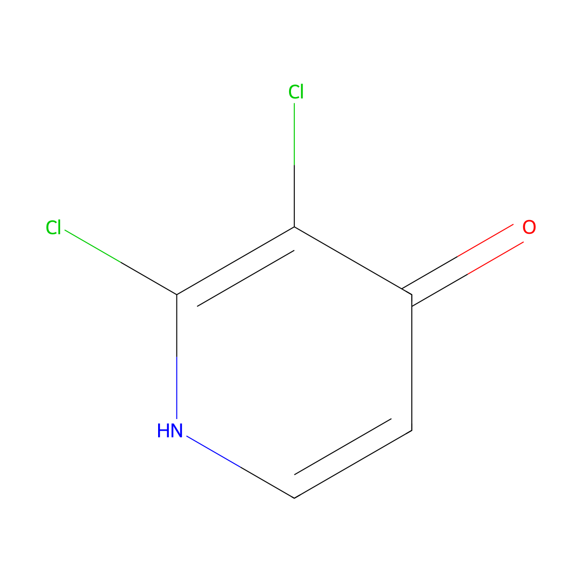 2,3-Dichloro-4-hydroxypyridine molecular structure, CAS 1174047-06-3