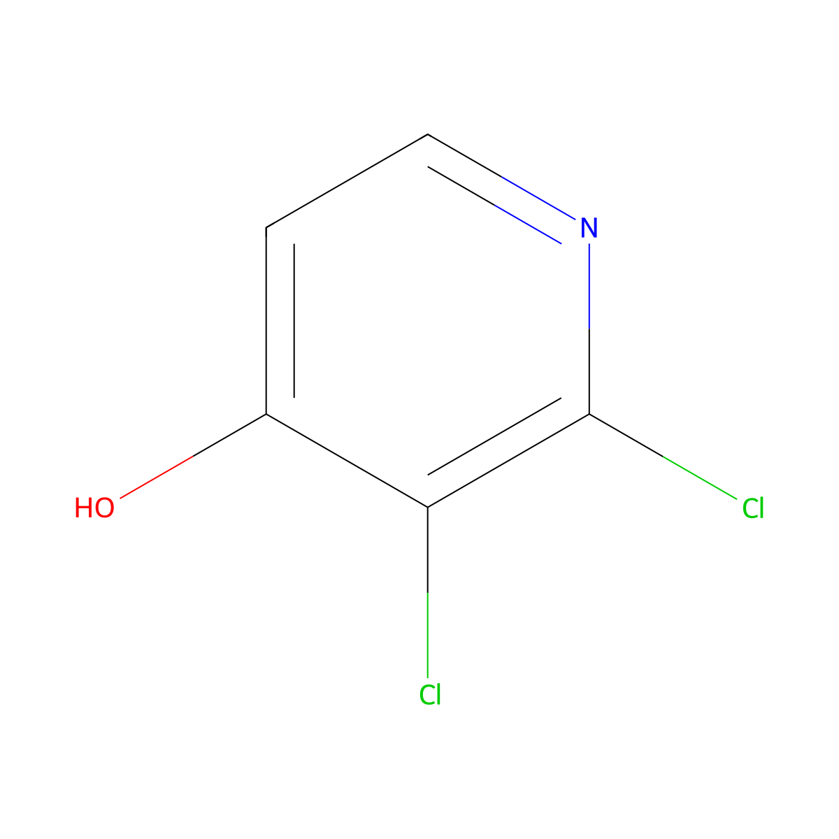 2,3-Dichloro-4-hydroxypyridine molecular structure, CAS 1174047-06-3