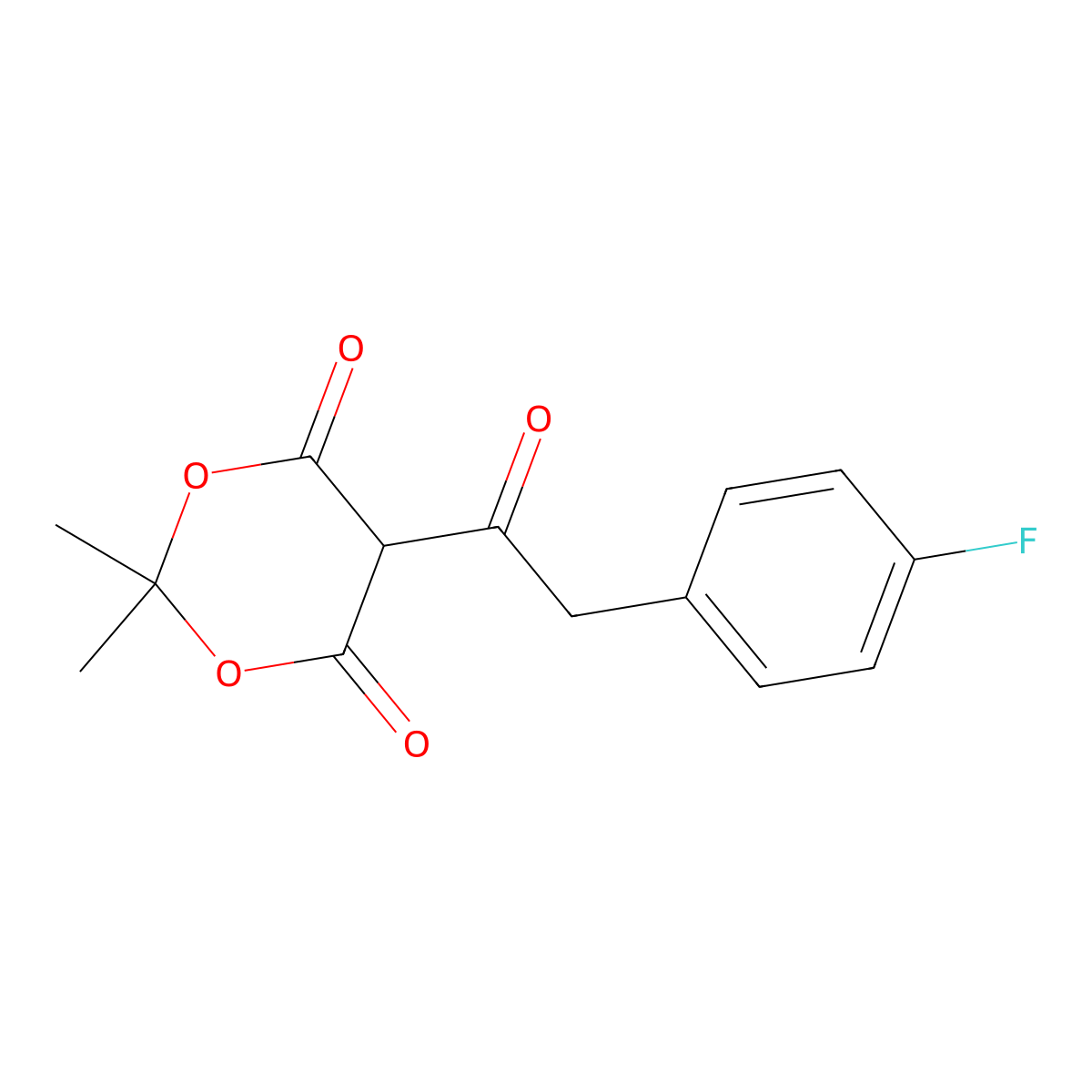 5-(2-(4-Fluorophenyl)acetyl)-2,2-dimethyl-1,3-dioxane-4,6-dione molecular structure, CAS 1174047-11-0
