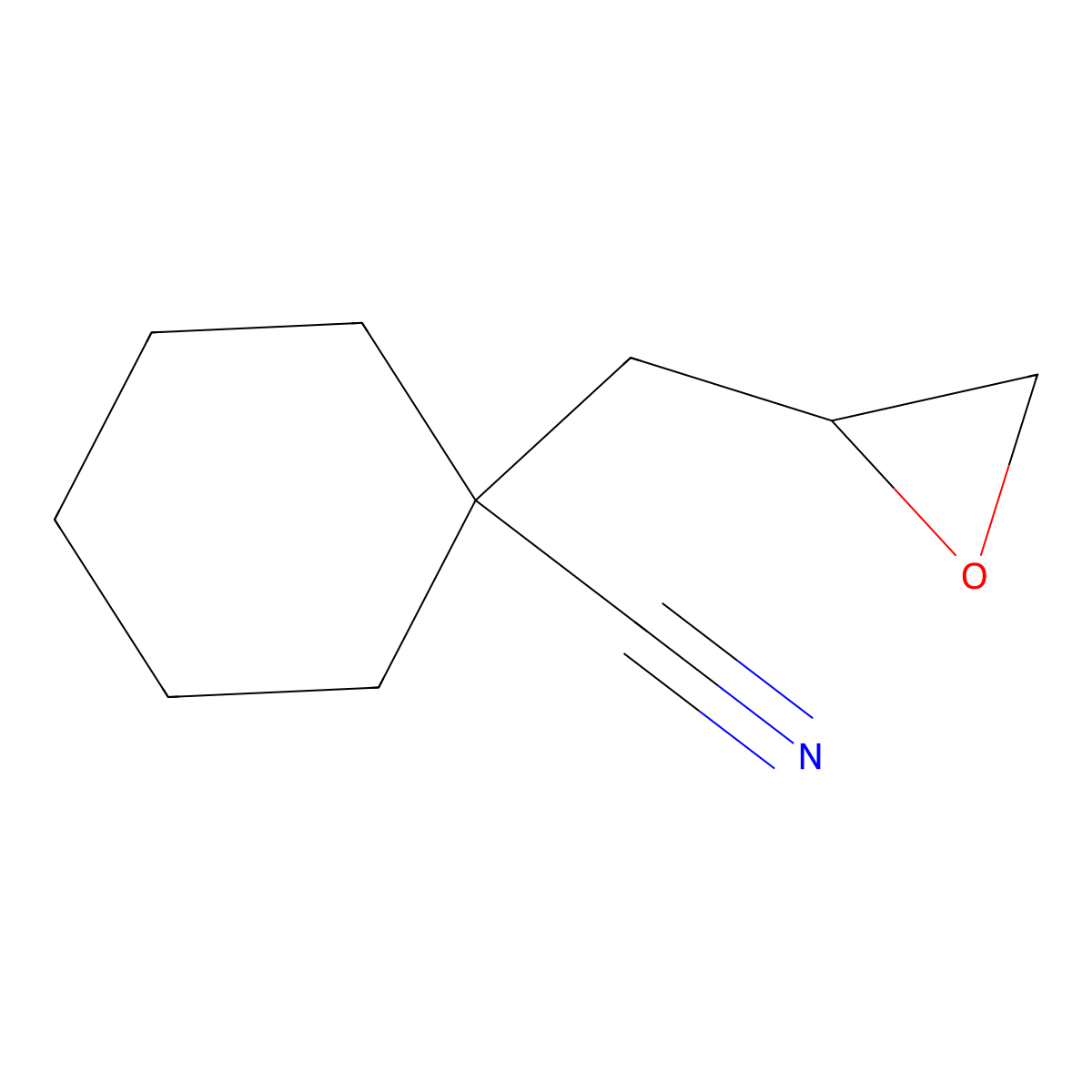 1-[(Oxiran-2-yl)methyl]cyclohexane-1-carbonitrile molecular structure, CAS 1174069-97-6