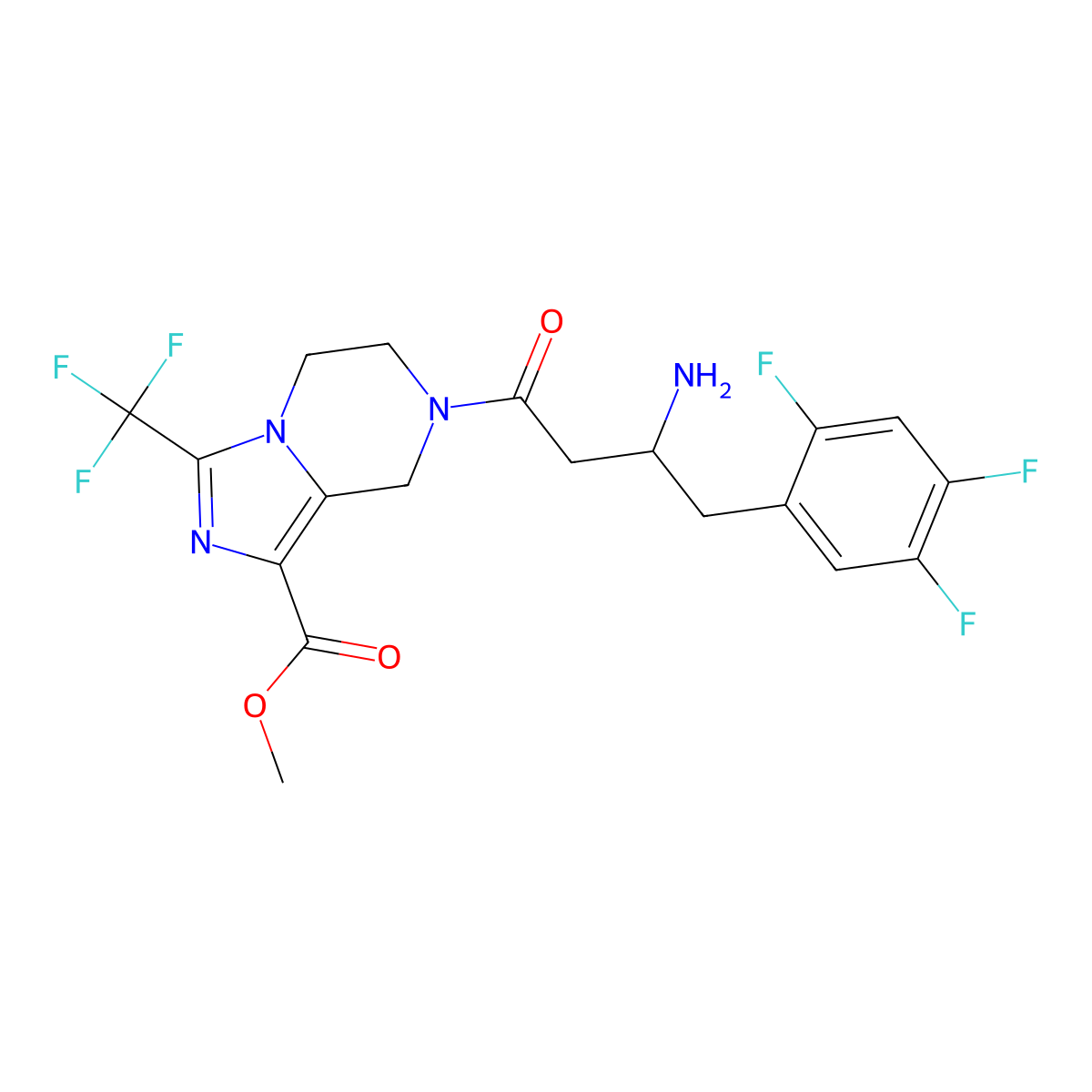 Retagliptin molecular structure, CAS 1174122-54-3