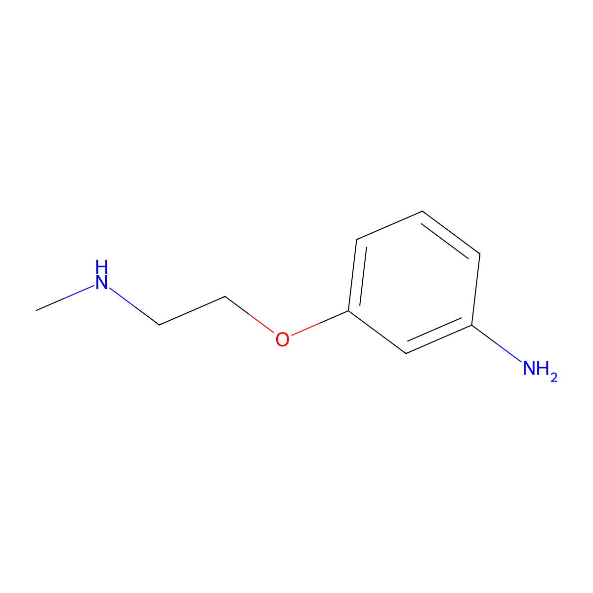 3-[2-(Methylamino)ethoxy]aniline molecular structure, CAS 1174125-66-6