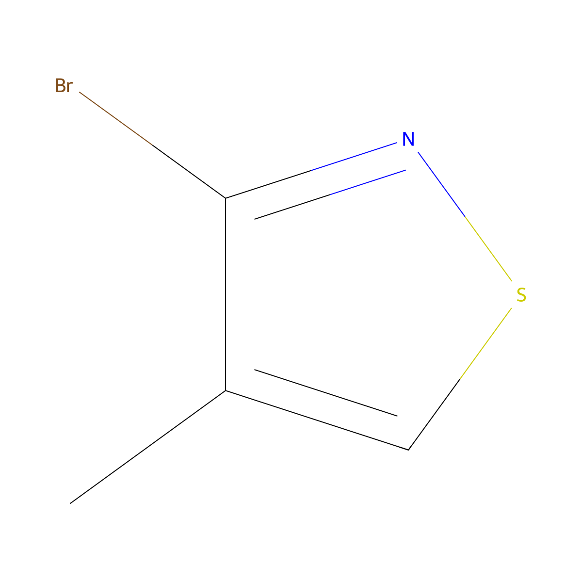 3-Bromo-4-methyl-isothiazole molecular structure, CAS 1174132-75-2