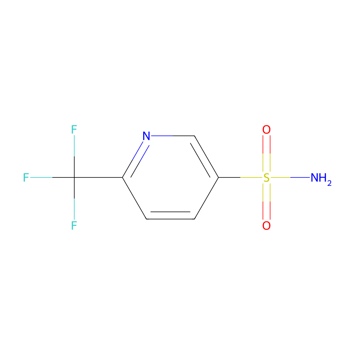 6-(Trifluoromethyl)pyridine-3-sulfonamide molecular structure, CAS 1174171-91-5