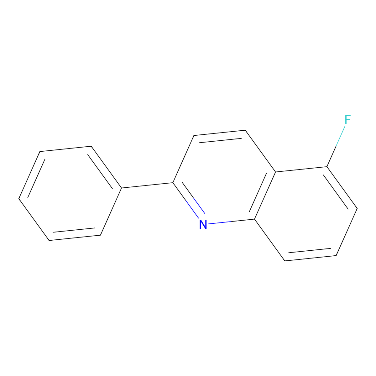 5-Fluoro-2-phenylquinoline molecular structure, CAS 1174197-78-4