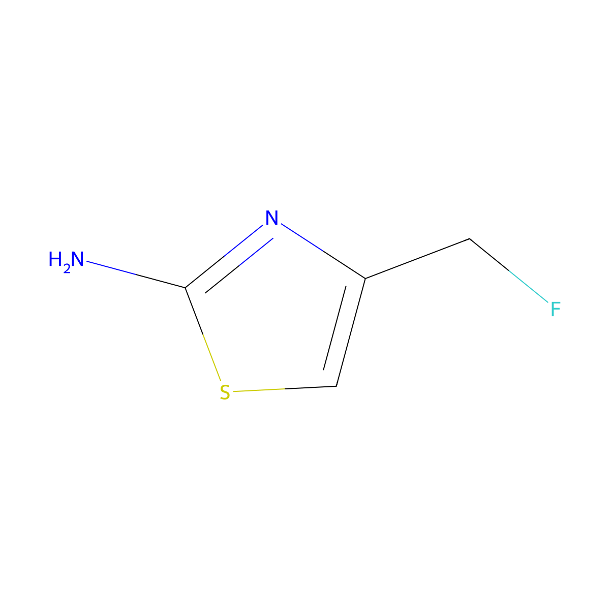 4-(Fluoromethyl)-1,3-thiazol-2-amine molecular structure, CAS 1174229-34-5
