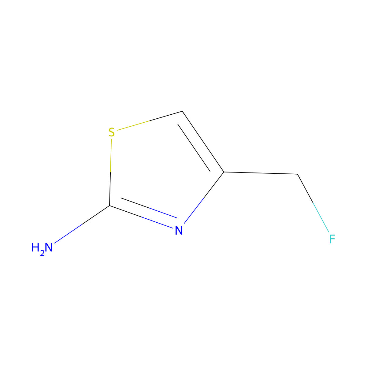 4-(Fluoromethyl)-1,3-thiazol-2-amine molecular structure, CAS 1174229-34-5