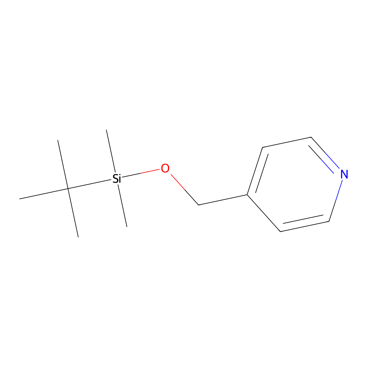 4-(Tert-butyldimethylsilyloxymethyl)pyridine molecular structure, CAS 117423-41-3