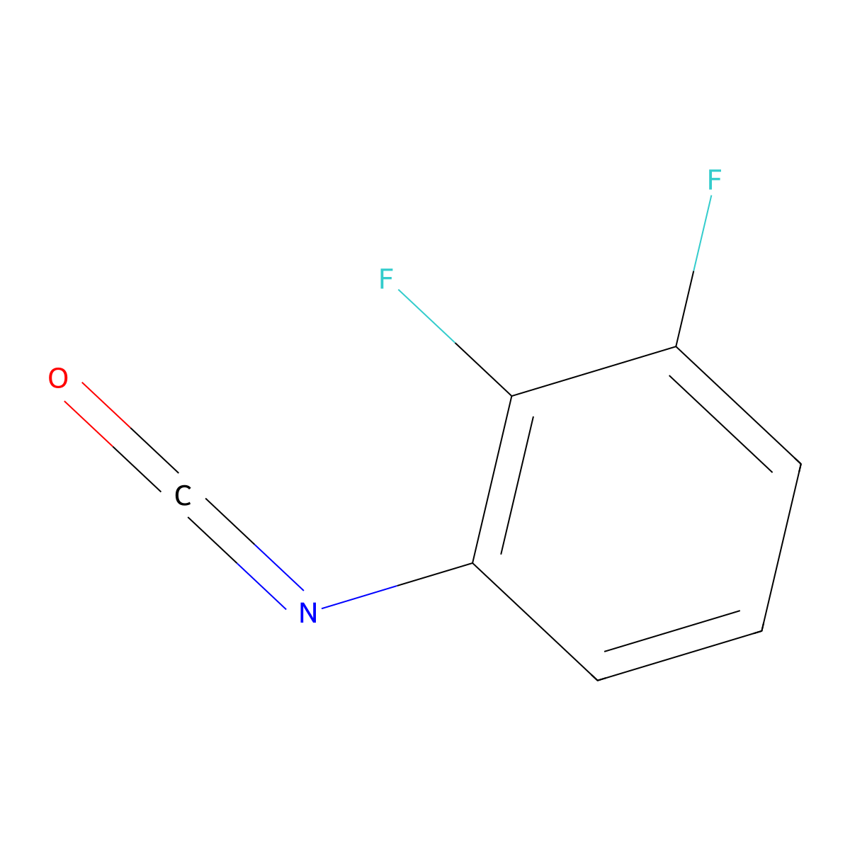 1,2-Difluoro-3-isocyanatobenzene molecular structure, CAS 1174233-36-3