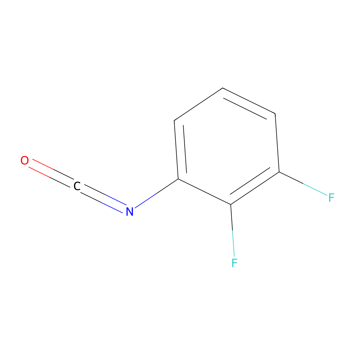 1,2-Difluoro-3-isocyanatobenzene molecular structure, CAS 1174233-36-3