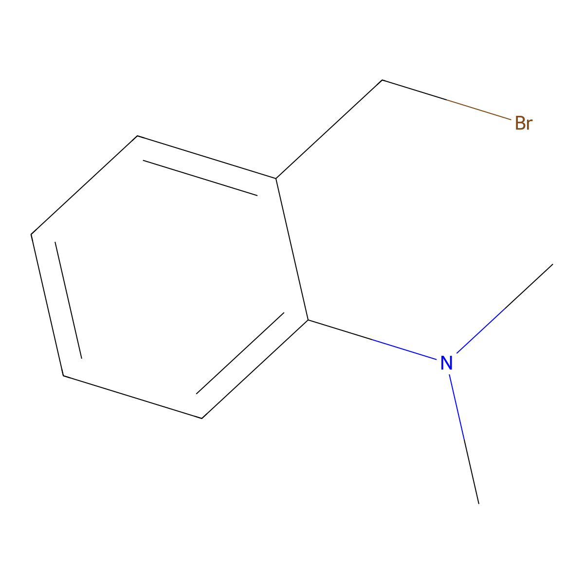 2-(Bromomethyl)-N,N-dimethylaniline molecular structure, CAS 117426-12-7