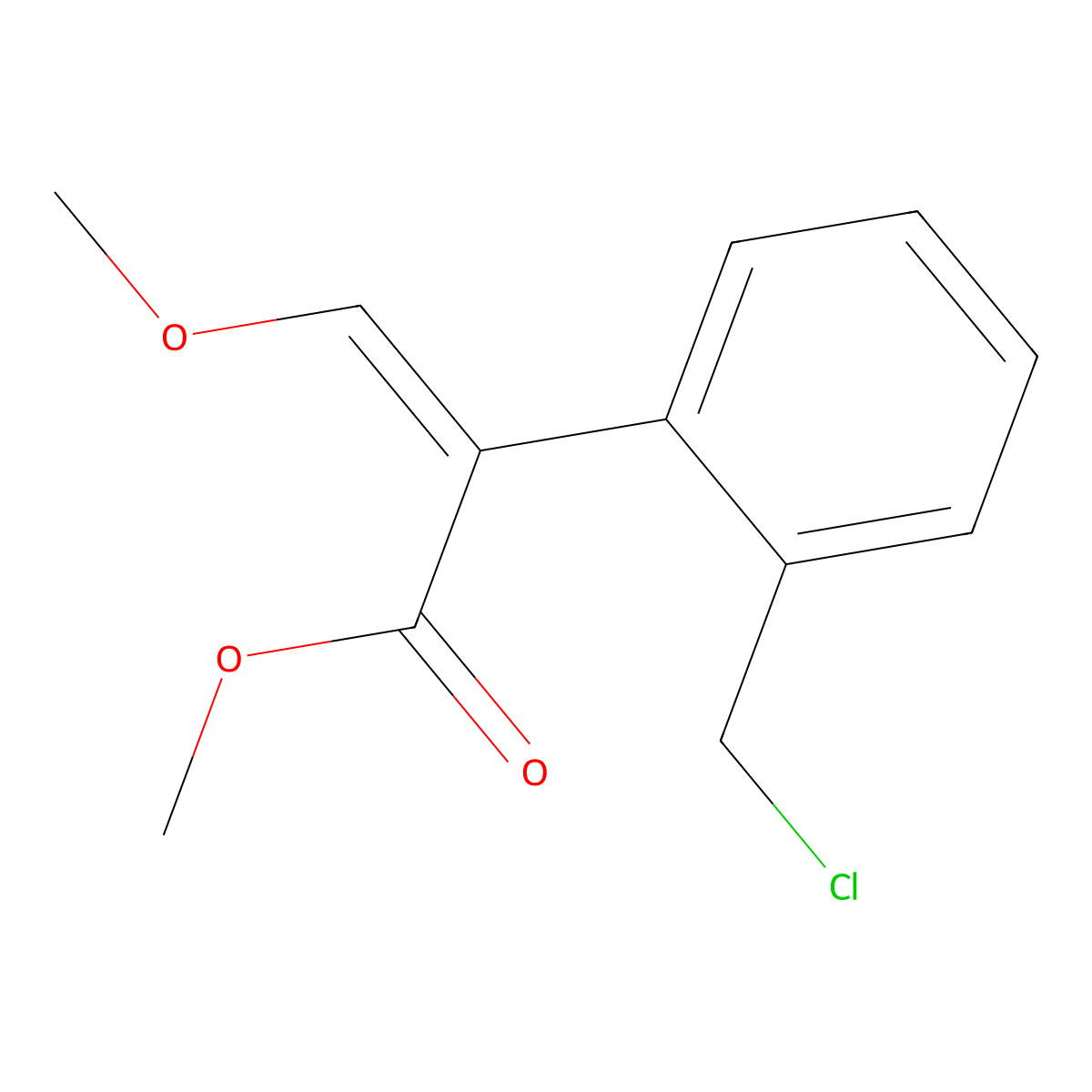 Methyl 2-(chloromethyl)-alpha-(methoxymethylene)benzeneacetate molecular structure, CAS 117428-95-2
