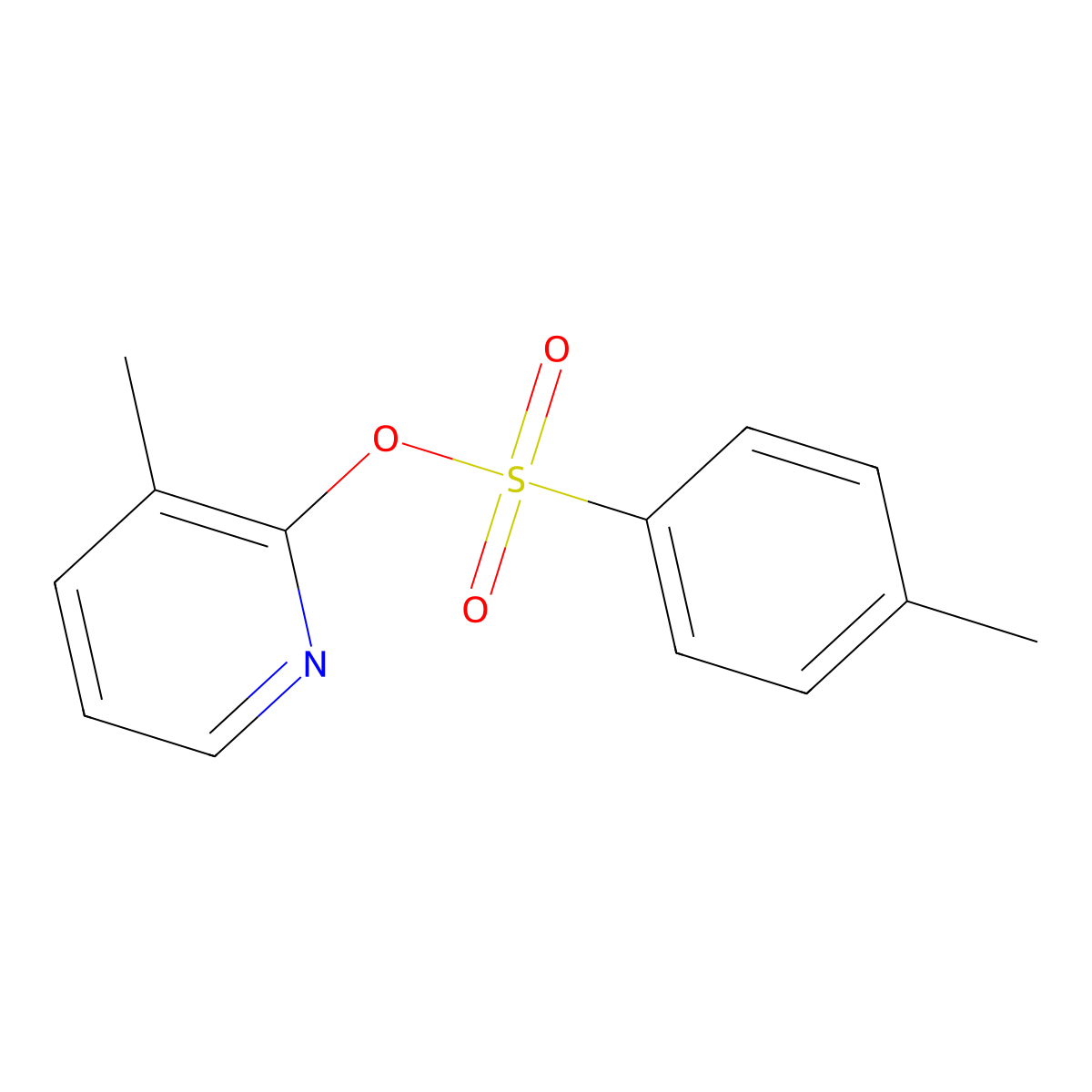 3-Methylpyridin-2-yl 4-methylbenzenesulfonate molecular structure, CAS 1174281-25-4